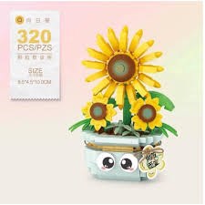Vagon Loz Saksılı Ayçiçeği 320 Parça Block Oyuncak LZ-8840Diğer Kırtasiye Ürünleri