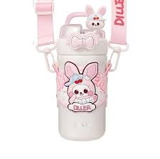 Vagon Pembe Tavşan Paslanmaz Çelik Desenli Termos 490 Ml D9363 - PEMBE TAVŞANDiğer Kırtasiye Ürünleri