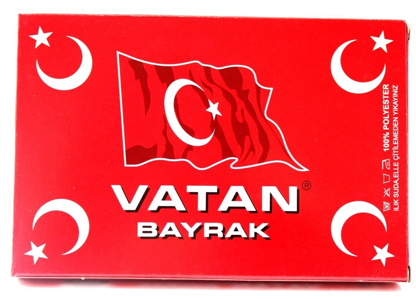 Vatan Bayrak Polyester 100X150 VT108Vatan Bayrak Polyester 100X150 - Kirtasiyem NetBayraklar