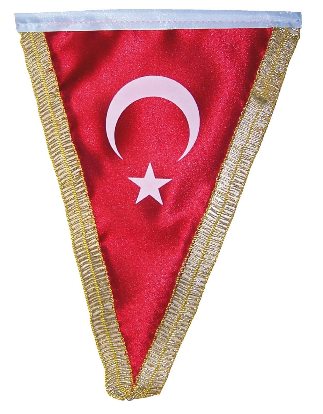 Vatan Masa Bayrağı Üçgen Simli 15X22,5Vatan Masa Bayrağı Üçgen Simli 15X22,5 - Kirtasiyem NetBayraklar