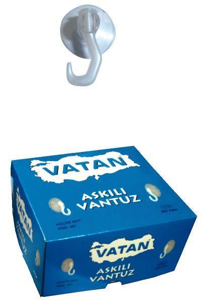 Vatan Vantuz Askılı Küçük Boy VT401 200 lüVatan Vantuz Askılı Küçük Boy - Kirtasiyem.netMasaüstü Gereçleri