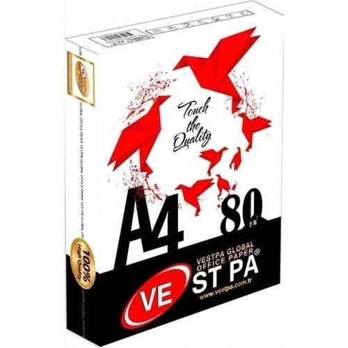 Vestpa Fotokopi Kağıdı A4 80 GrVestpa Fotokopi Kağıdı A4 80 Gr - Kirtasiyem.netFotokopi Kağıtları