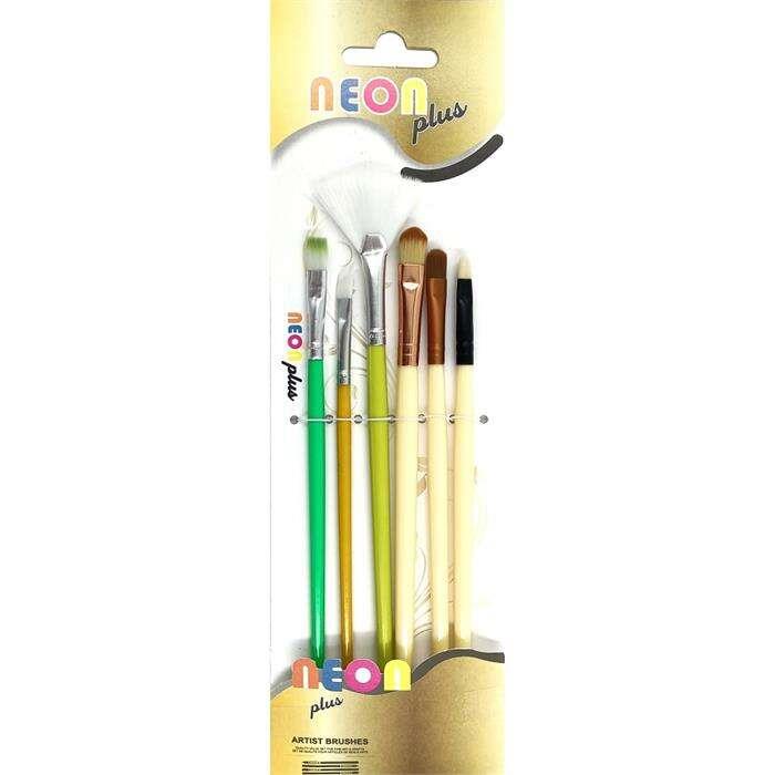 Vg Hkd-119 Neon Plus 6 Lı Fırça SetiVg Hkd-119 Neon Plus 6 Lı Fırça Seti - Kırtasiyem.netSentetik Fırça
