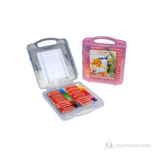 Vincent Pastel Boya 24 Renk L Mavi-PembeVincent Pastel Boya 24 Renk L Mavi-Pembe - Kırtasiyem.netPastel Boyalar