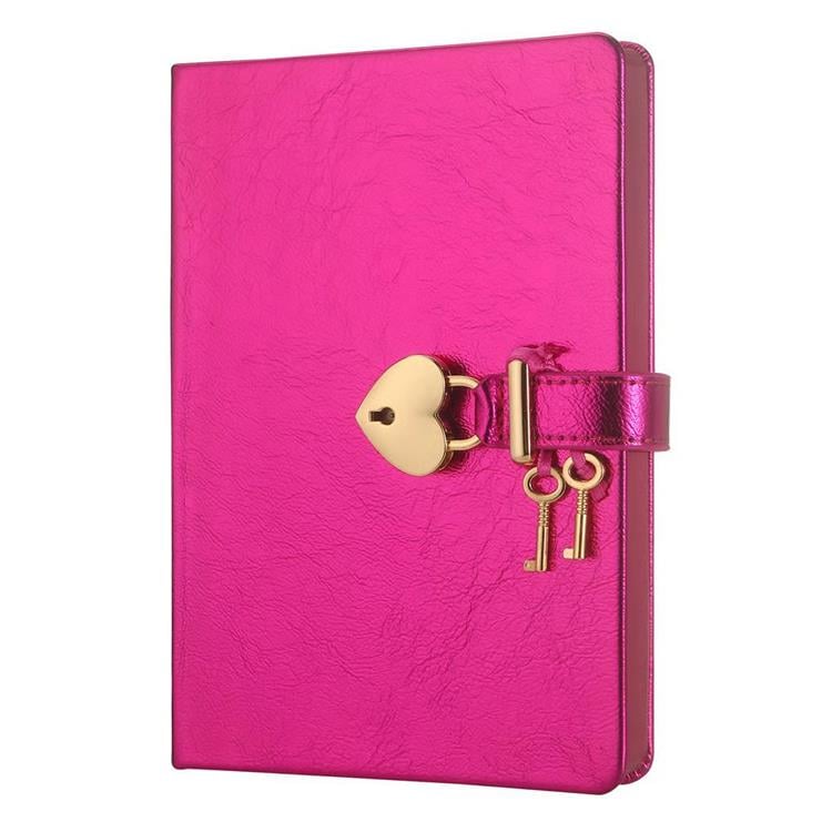 Vj 1027 Victoria'S Journals Hush Hush Metalik Kilitli Defter 13X18 Cm Metalik LilaTükenmez Kalemler