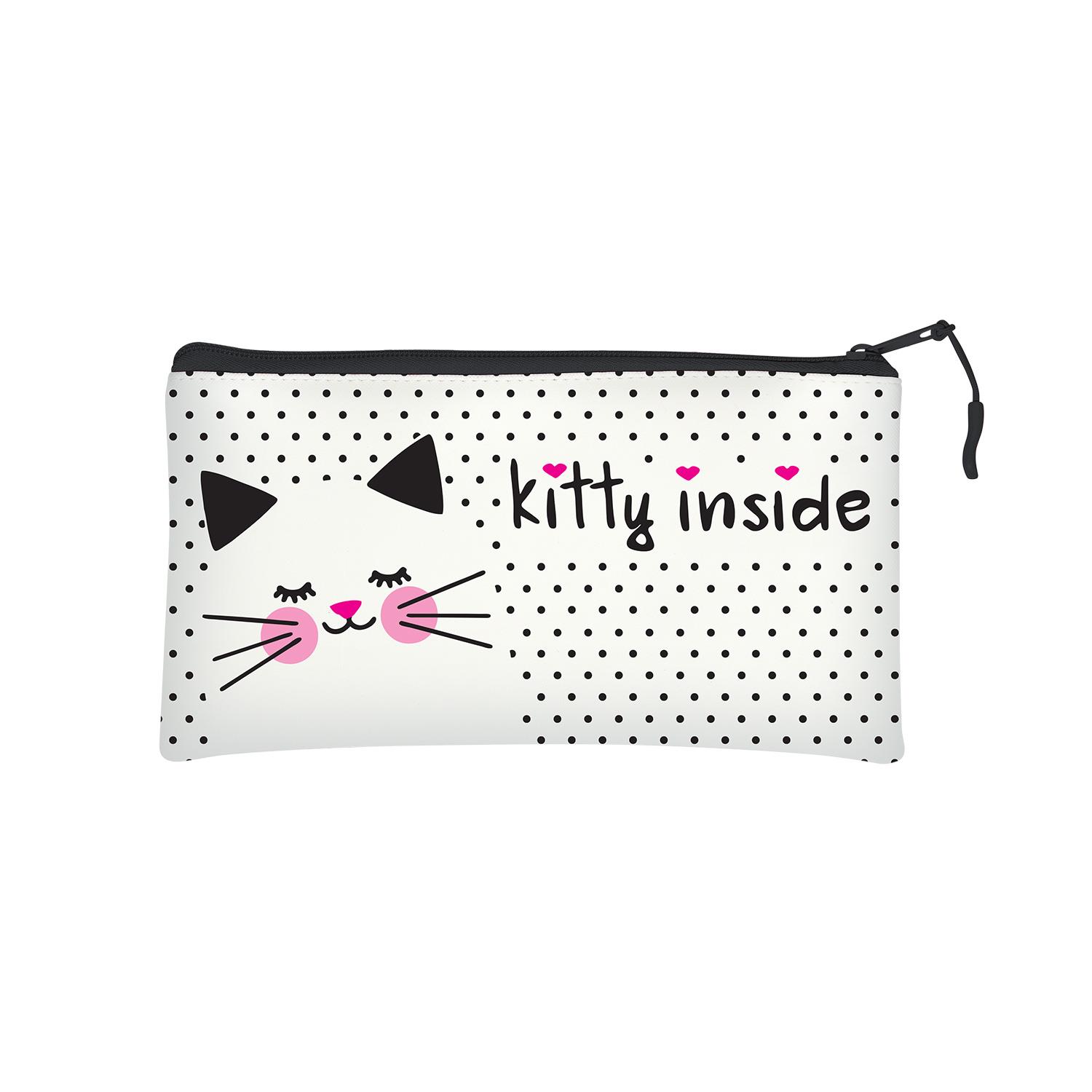 VJ 14-006/01 Bruno Visconti Kalem Çantası White Kitten Silikon А6 23х12 cm14-006/01 Bruno Visconti Kalem Çantası - Kirtasiyem.netKalem Çantaları