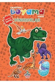 Yağmur Çıkartmalı Boyama Serisi-DinozorlarBoyama Kitapları