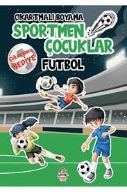 Yağmur Çıkartmalı Boyama Serisi-Sportmen Çocuklar-FutbolBoyama Kitapları