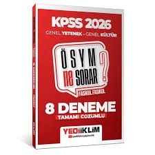 Yediiklim 2026 KPSS ÖSYM NE SORAR Genel Yetenek Genel Kültür Tamamı Çözümlü Fasikül 8 DenemeDiğer Kırtasiye Ürünleri