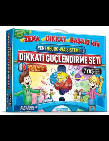 Yeni Neuro-Via Sistemi İle Dikkati Güçlendirme Seti 7 Yaş (3 Kitap)Yeni Neuro-Via Sistemi İle Dikkati Güçlendirme Seti 7 Yaş (3 Kitap) - Kirtasiyem.netEğitici Kitaplar
