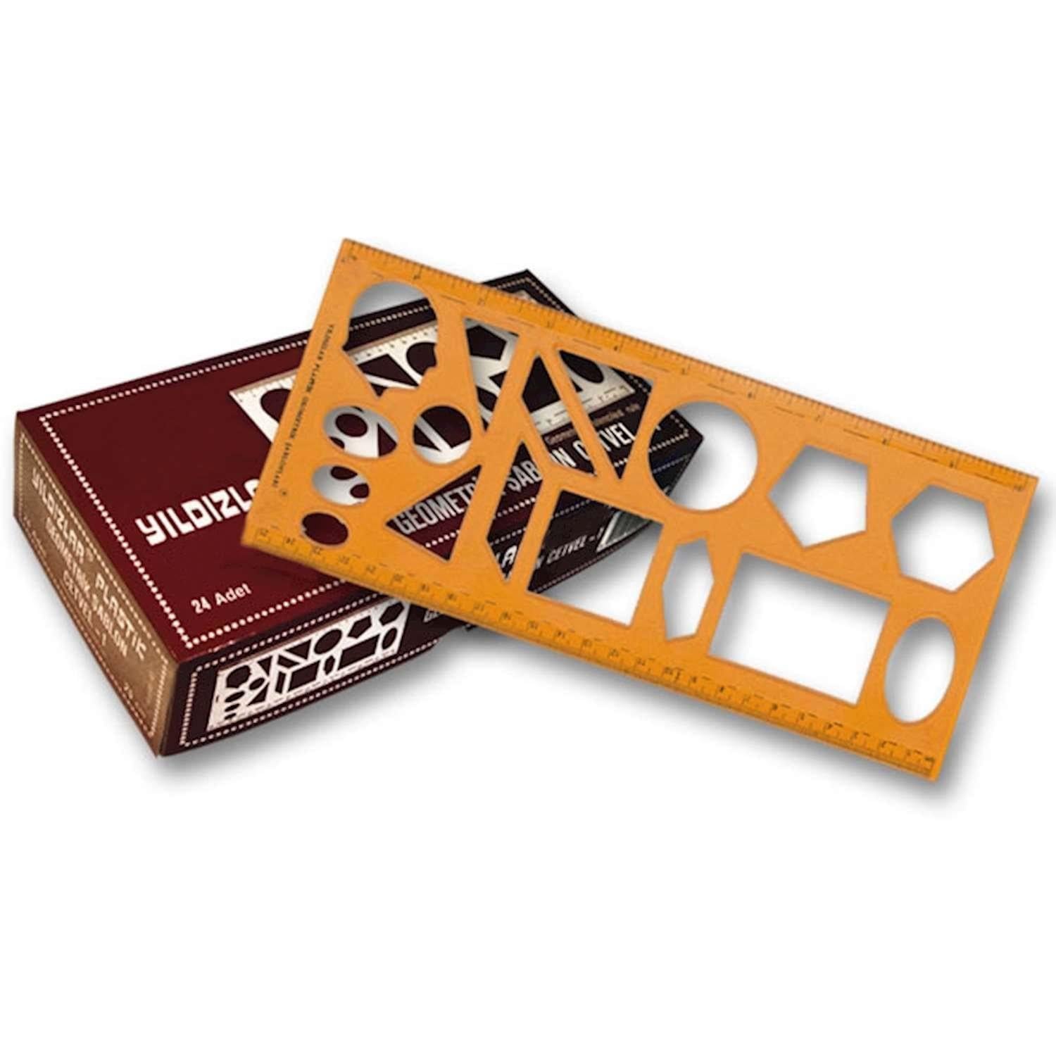 Yıldızlar Geometrik Şablon Cetvel 1,25Cm No:040Yıldızlar Geometrik Şablon Cetvel 1,25Cm No:040 - Kirtasiyem.netŞablonlar