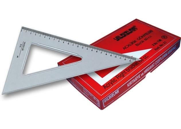 Yıldızlar Ögrenci Gönyesi 26Cm 60Cc No:021Yıldızlar Ögrenci Gönyesi 26Cm 60Cc No:021 - Kirtasiyem.netGönye Ve İletkiler