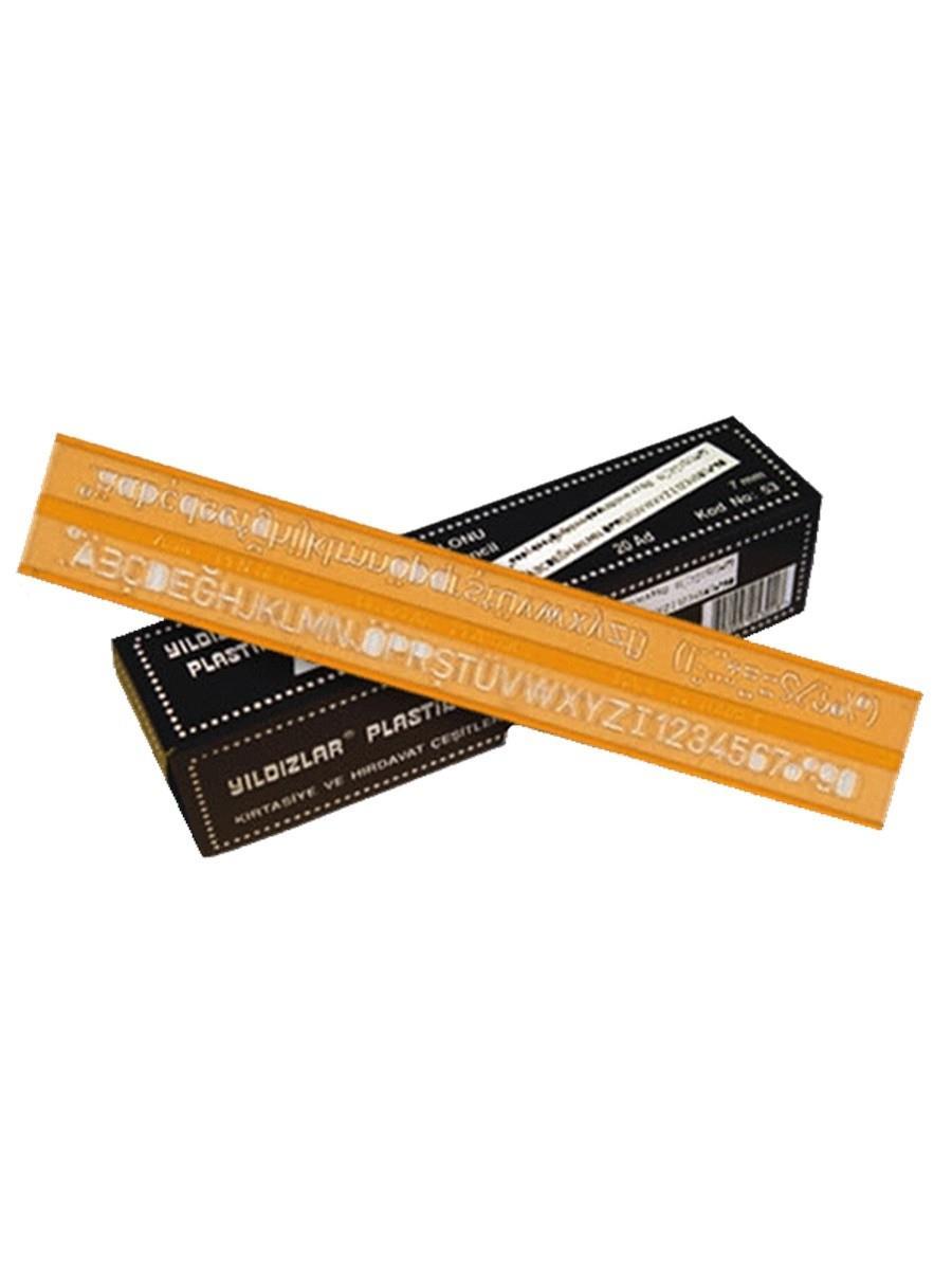 Yıldızlar Teknik Yazı Şab No :7 Mm No:053Yıldızlar Teknik Yazı Şab No :7 Mm No:053 - Kirtasiyem.netŞablonlar