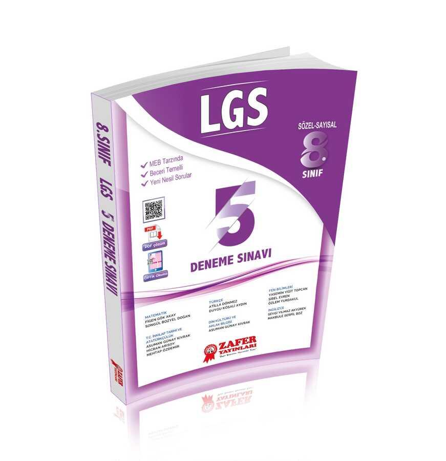 Zafer 8.Sınıf Lgs 5 Li Deneme SınavıZafer 8.Sınıf Lgs 5 Li Deneme Sınavı - Kirtasiyem.net8.Sınıf