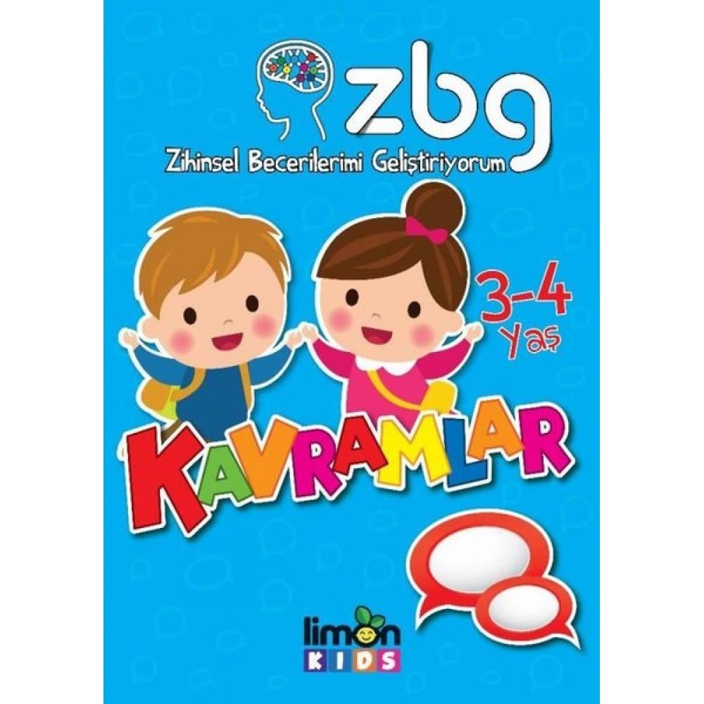 Zbg Zihinsel Becerilerimi Geliştiriyorum 3 4 Yaş KavramlarZbg Zihinsel Becerilerimi Geliştiriyorum 3 4 Yaş Kavramlar - Kirtasiyem.netEğitici Kitaplar