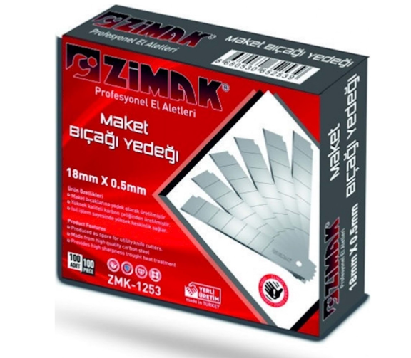 Zimak Maket Bıçağı Yedeği Büyük 18MmZimak Maket Bıçağı Yedeği Büyük 18Mm - Kirtasiyem.netMaket Bıçakları