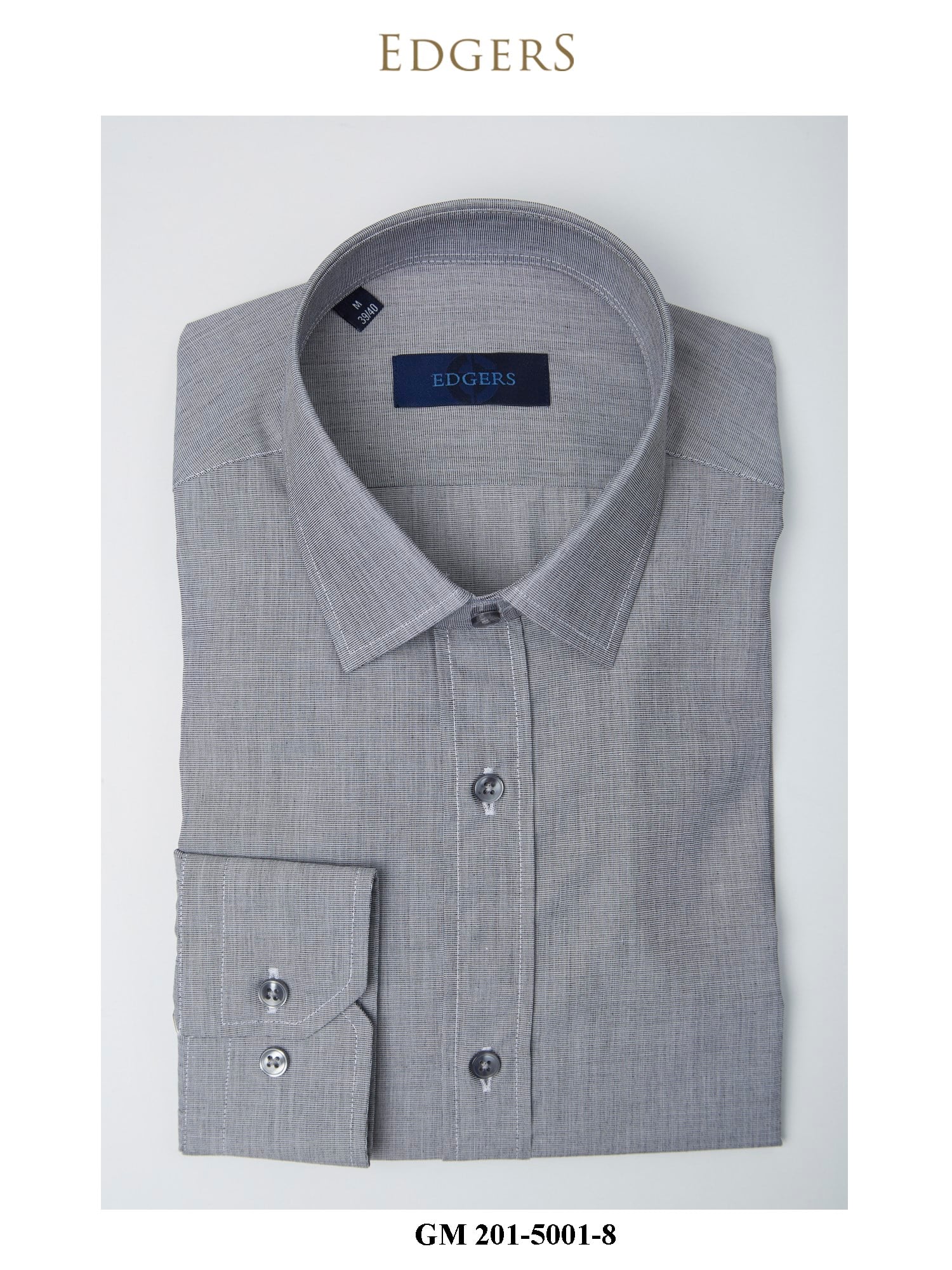 Edgers  Grey Slim Fit Gömlek GM 201-5001