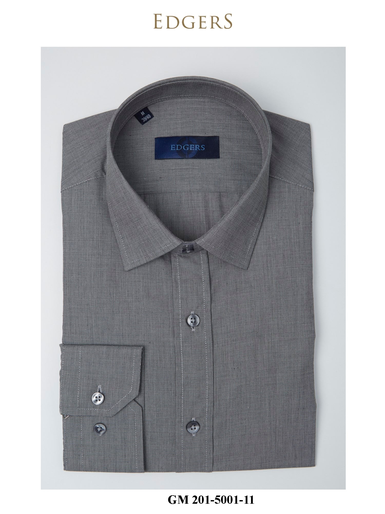 Edgers  Grey Slim Fit Gömlek GM 201-5001