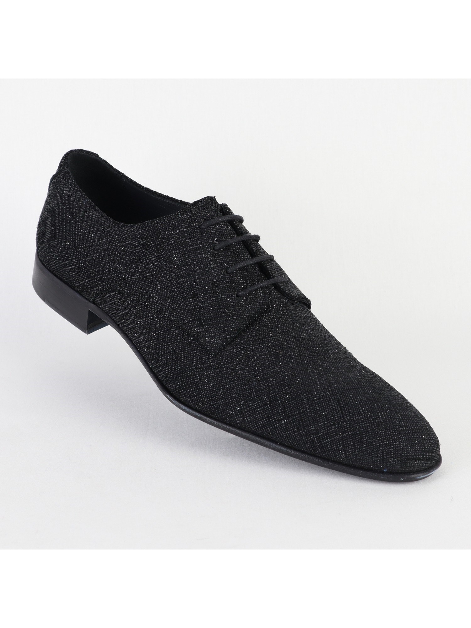 Edgers Klasik Düz Deri Black Silvery  Ayakkabı AYK-2917