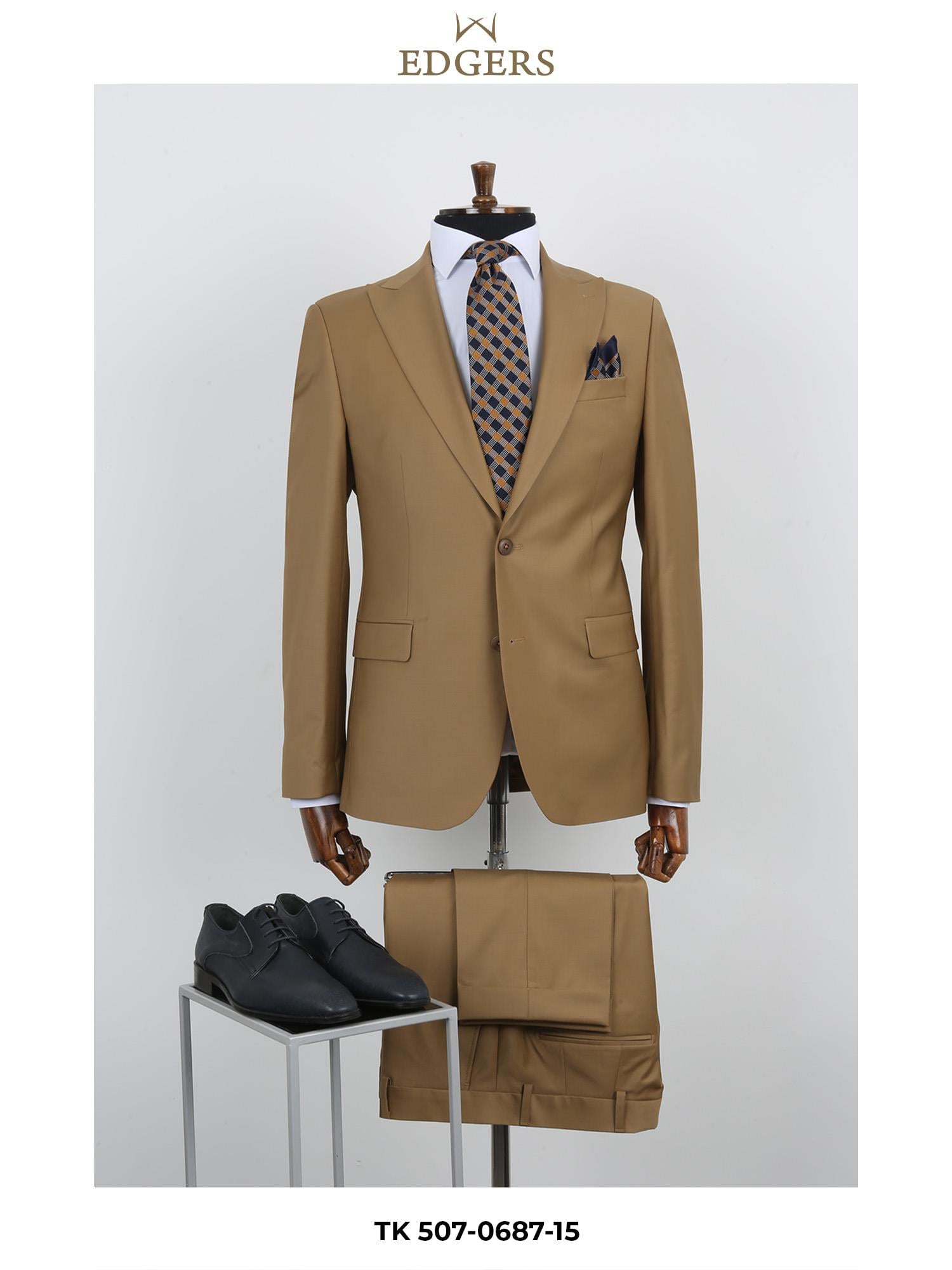 Edgers   Slim Fit Yün Takım Elbise TK 507-0687