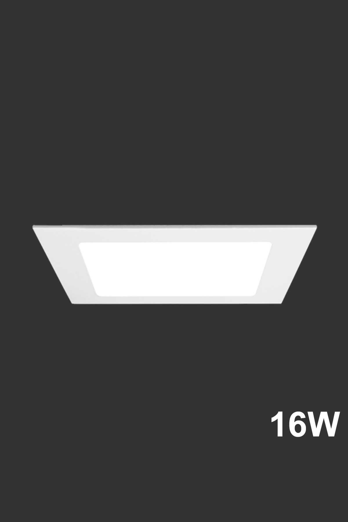 Sıva Altı Slim LED Downlight 16W Kare