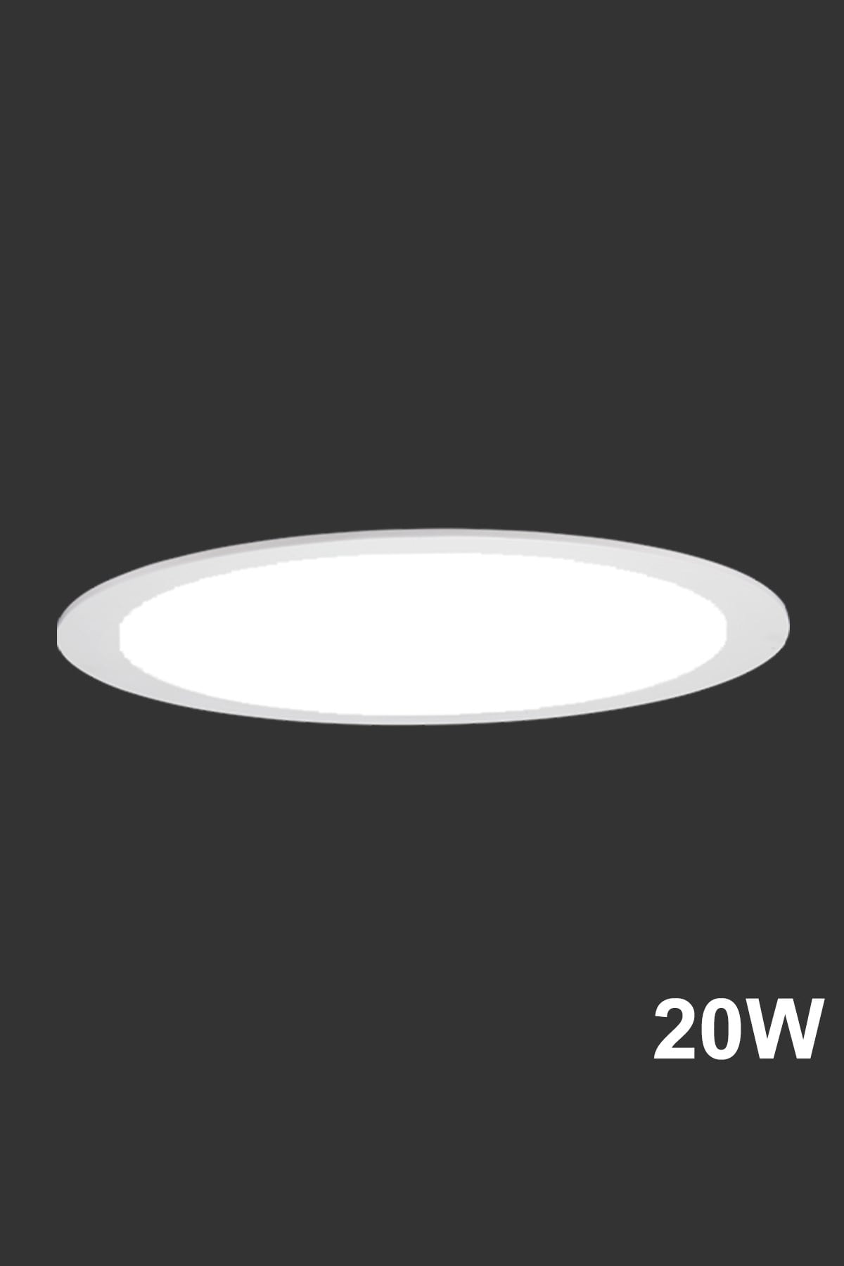 Sıva Altı Slim LED Downlight 20W Yuvarlak