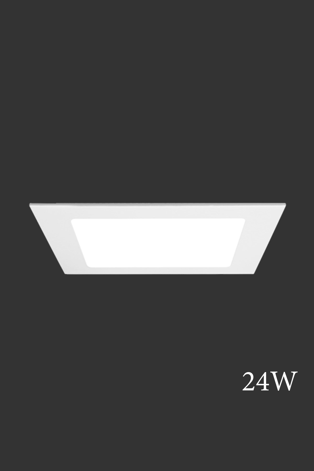 Sıva Altı Slim LED Downlight 24W Kare