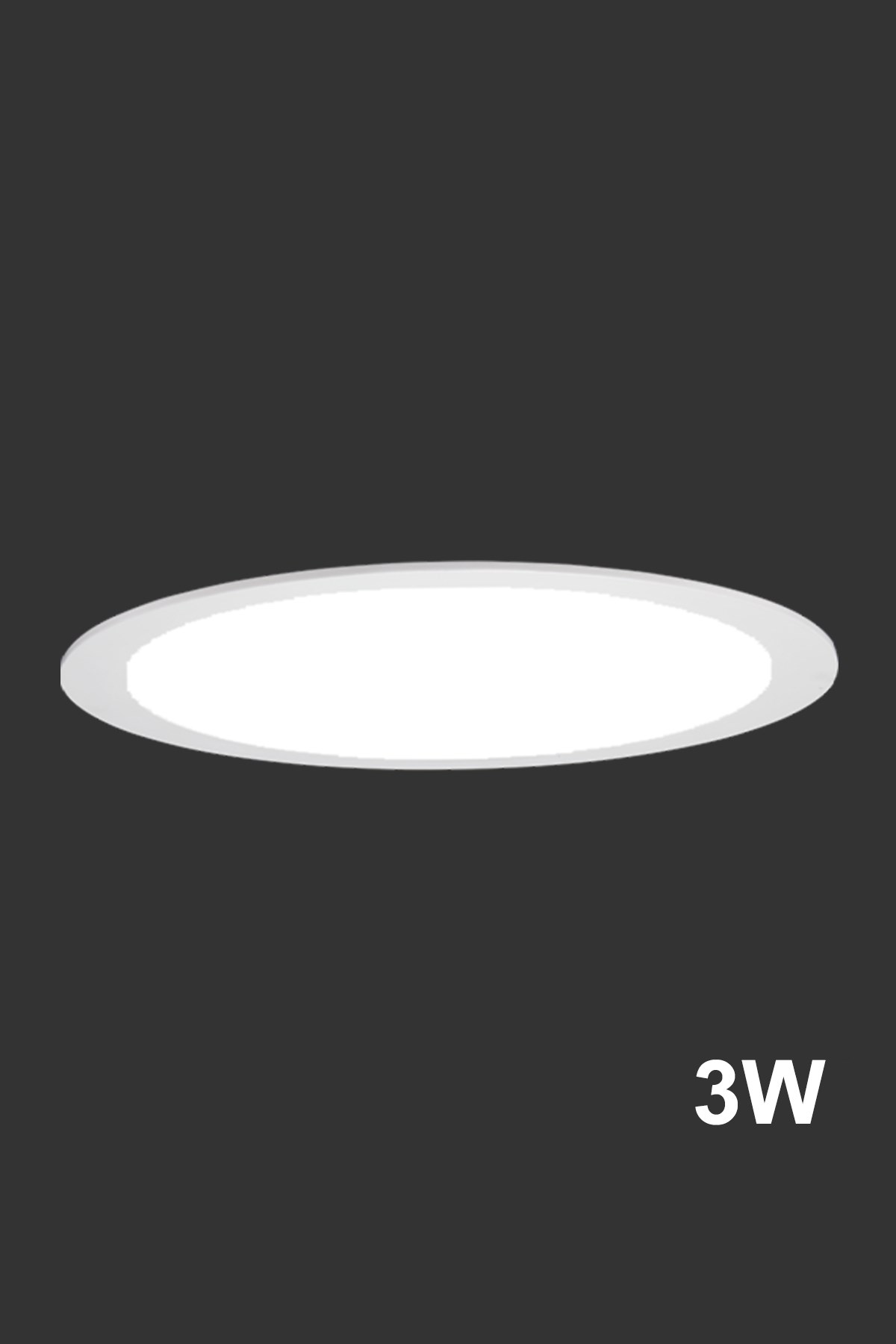 Sıva Altı Slim LED Downlight 3W Yuvarlak
