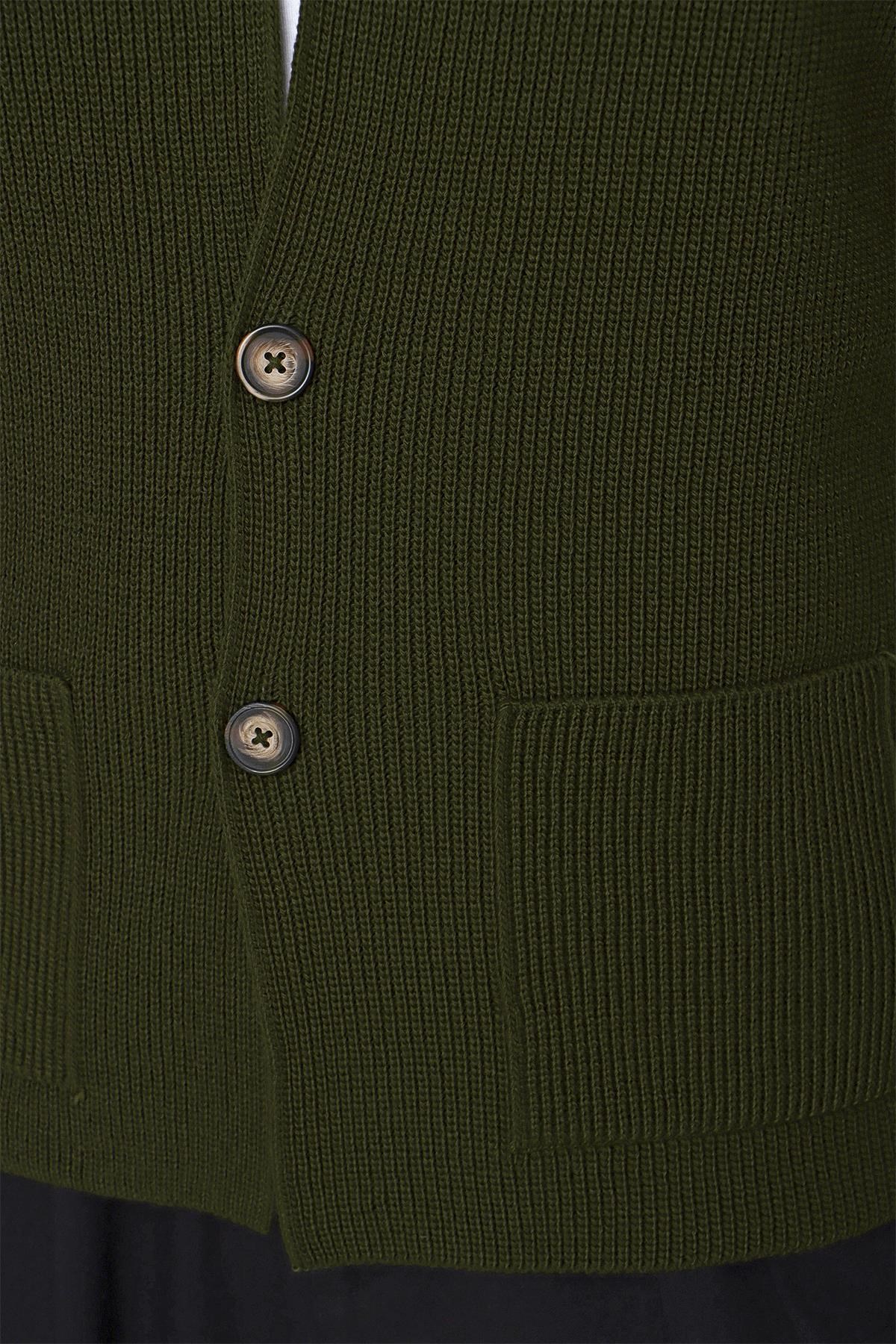 CHUBA Erkek Regular Fit Selanik Triko Hırka Haki 23W208