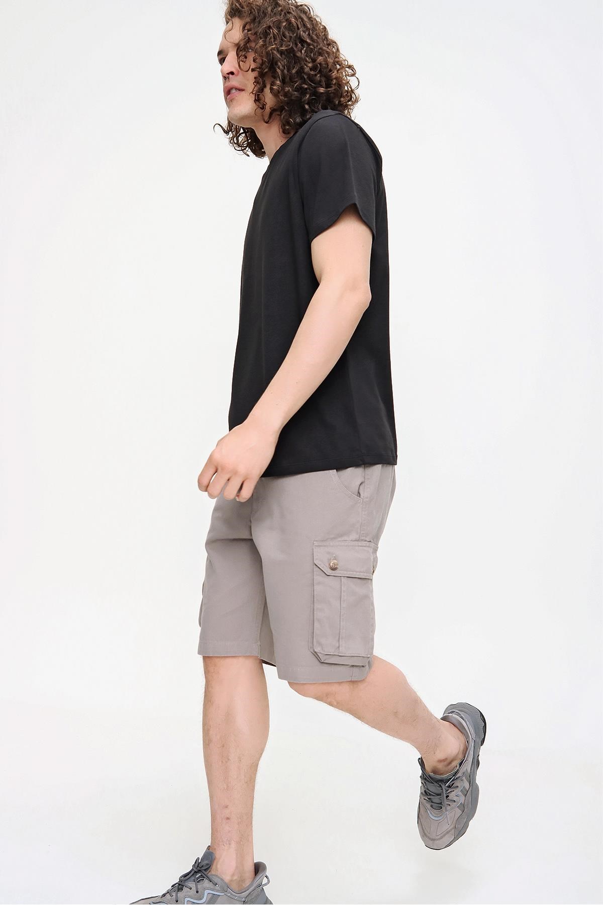 Chuba Erkek Siyah Bisiklet Yaka Regular Fit Basic Pamuklu T-Shirt 21S101