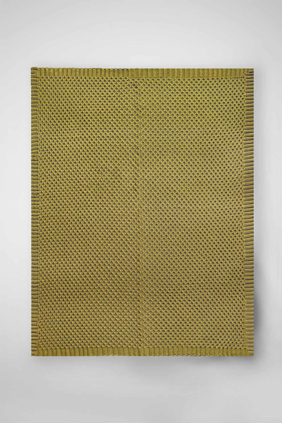 CHUBA HOME Dokulu Tv Battaniyesi - Koltuk Şalı (130cmx170cm) Olive CHOME101