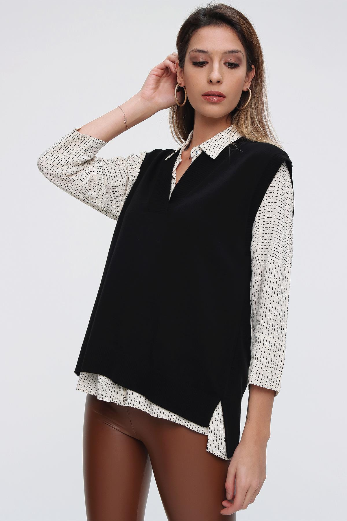 Chuba Kadın Triko Süveter 21W124