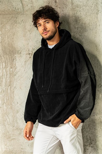Chuba Erkek Kapüşonlu Oversize Outdoor Retro Polar Hoodie 21W801