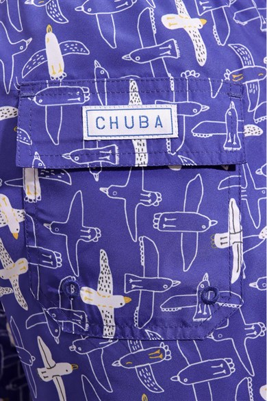 Chuba Erkek Navy Orta Boy Desenli Deniz Şortu 21S1002N