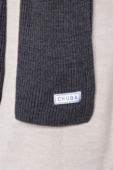 Chuba Erkek Selanik Örgü Triko Atkı Bere Takımı Antrasit 22W850
