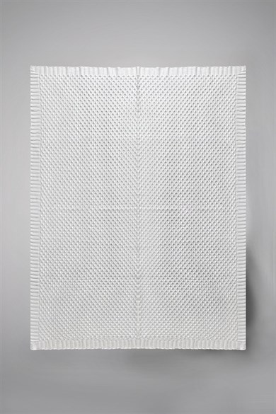 CHUBA HOME Dokulu Tv Battaniyesi - Koltuk Şalı (130cmx170cm) Beyaz CHOME101