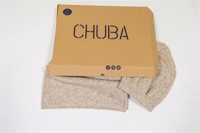 Chuba Kadın Melanj Yumuşak Tuşe Atkı Bere Takımı Vizon 23W505