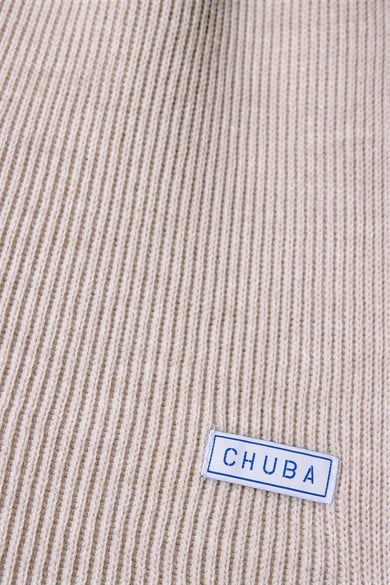 Chuba Kadın Selanik Triko Atkı Bej 22WK271