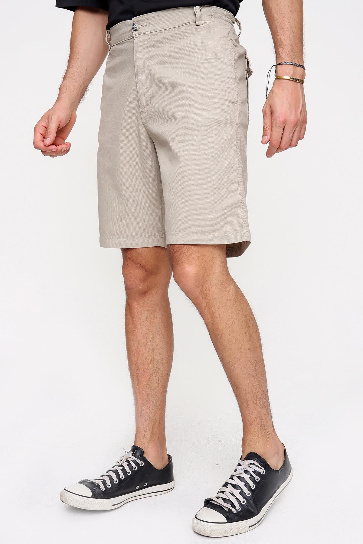 Chuba Erkek Comfort Fit, Beli Lastikli, Armürlü, Şort 21S504
