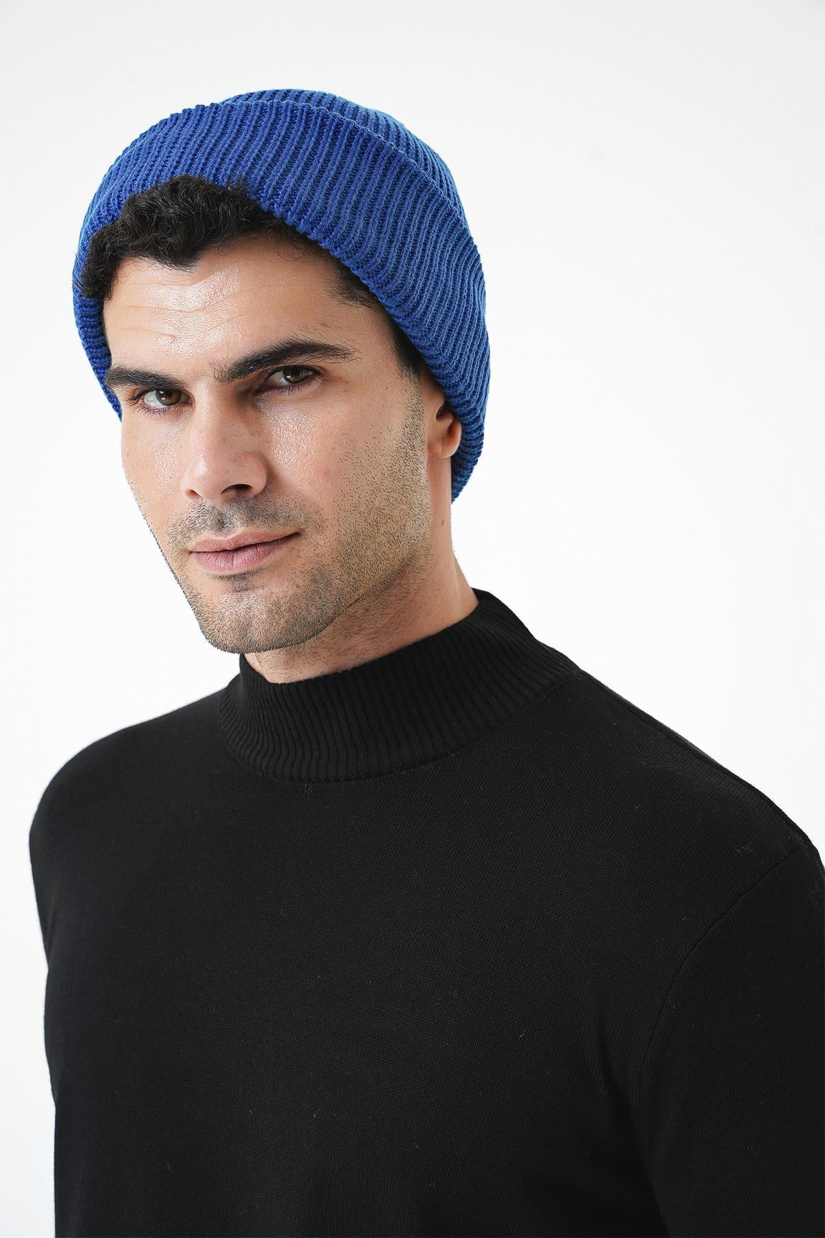 Chuba Erkek Selanik Örgü Bere Mavi 25W4003