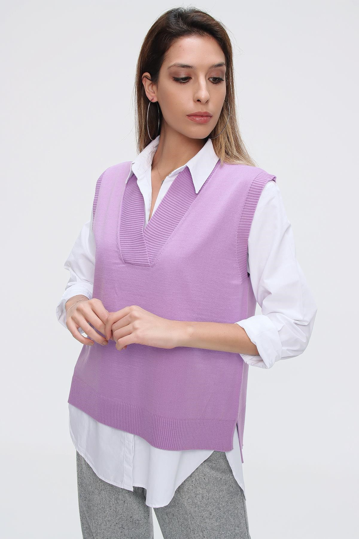 Chuba Kadın Triko Süveter 21W124
