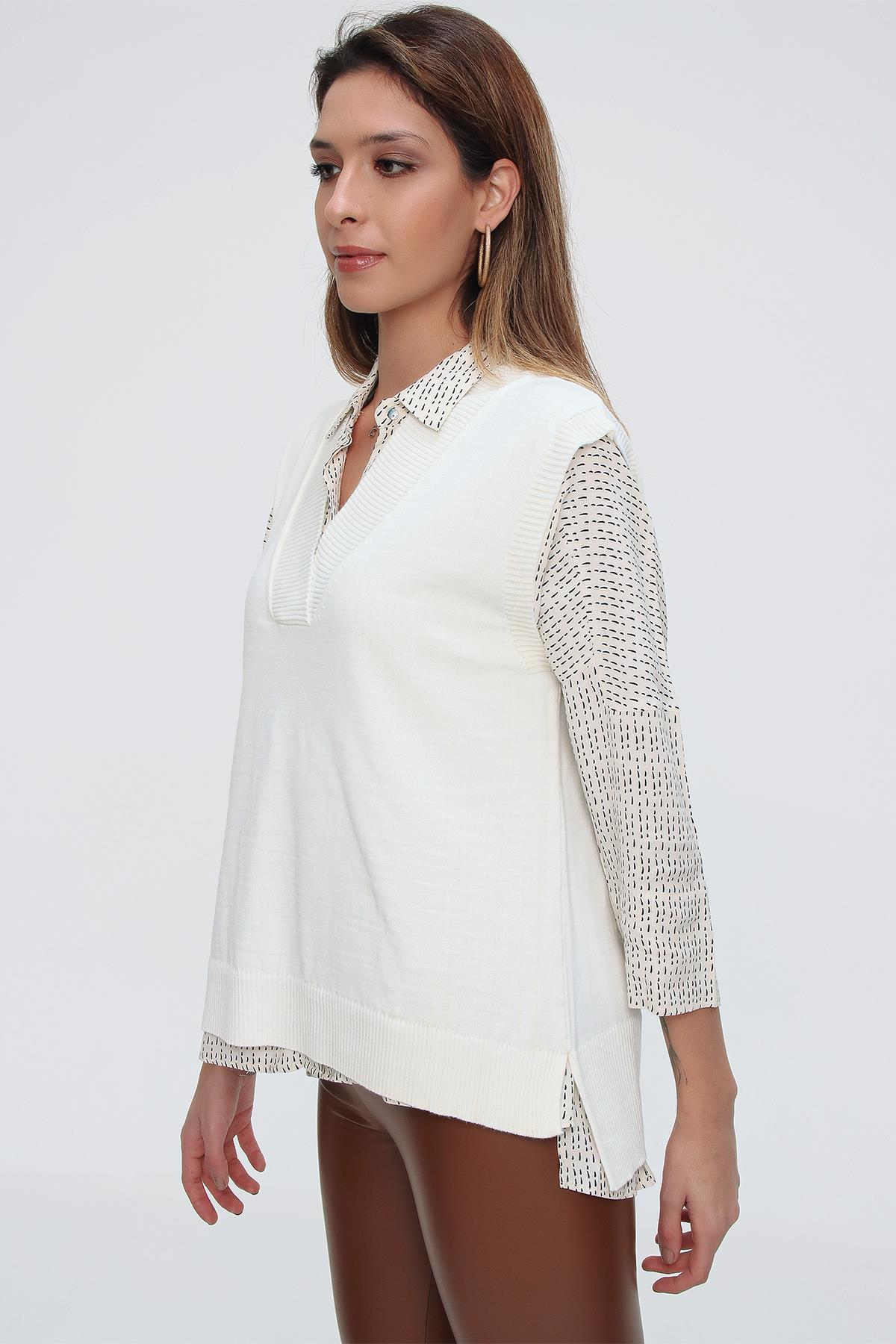 Chuba Kadın Triko Süveter 21W124