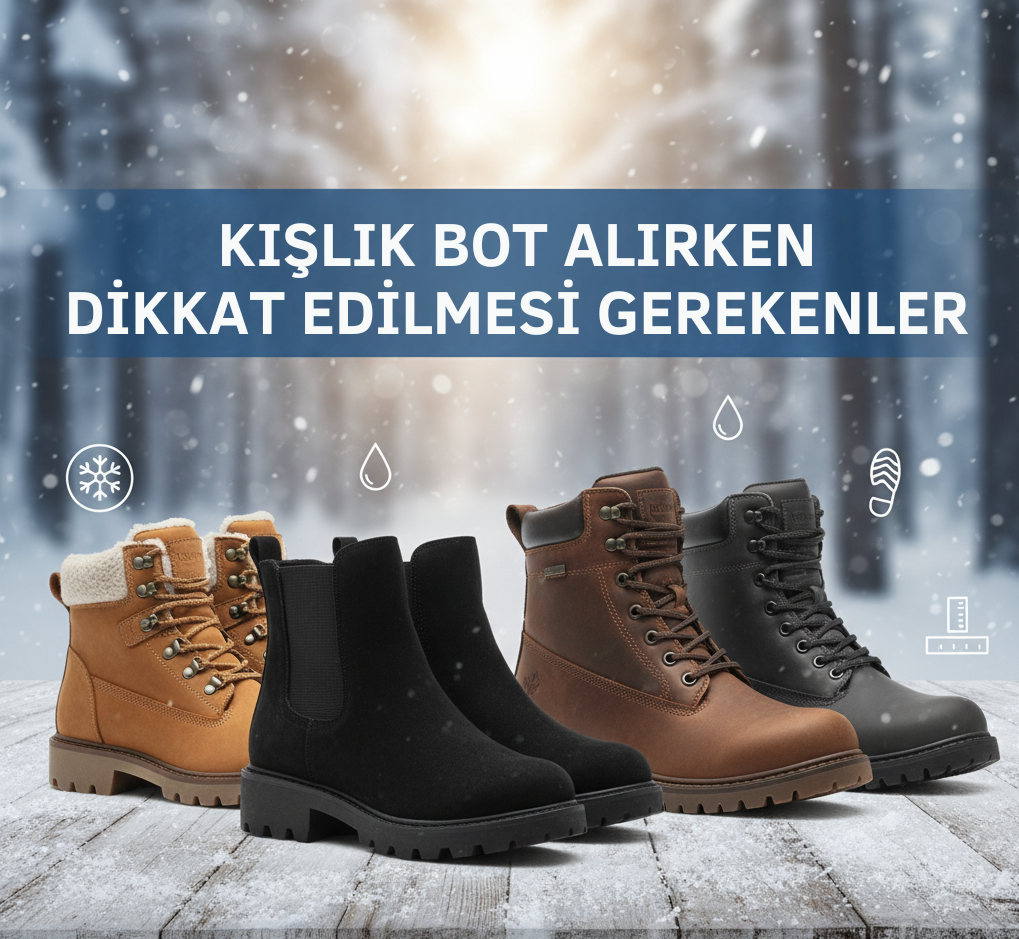 kışlık bot, bot seçimi, su geçirmez bot, kadın bot, erkek bot, kışlık ayakkabı
