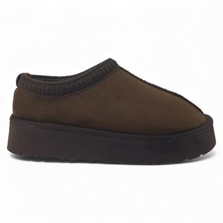 203 25KT Kadın Kışlık Terlik Kahverengi Nubuk