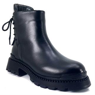 Альбини 10003 23KB женские повседневные ботинки черного цвета