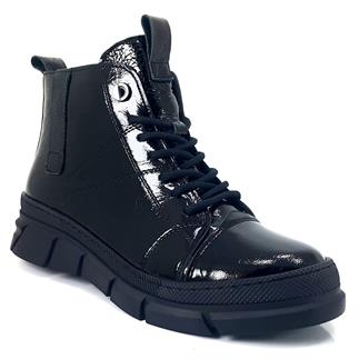 Albini 1302 23KB Kadın Günlük Bot Siyah Rugan