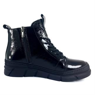 Albini 1302 23KB Kadın Günlük Bot Siyah Rugan