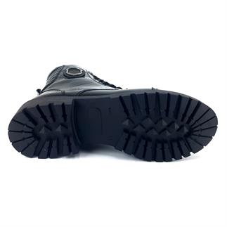 Albini 30721 23KB Kadın Günlük Bot Siyah Kırışık Rugan