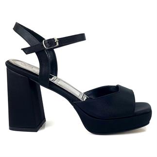 Beety 1008 24KA женские вечерние туфли из черного атласа