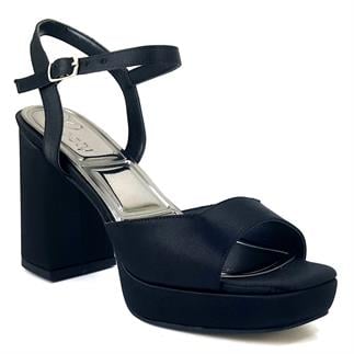 Beety 1008 24KA женские вечерние туфли из черного атласа